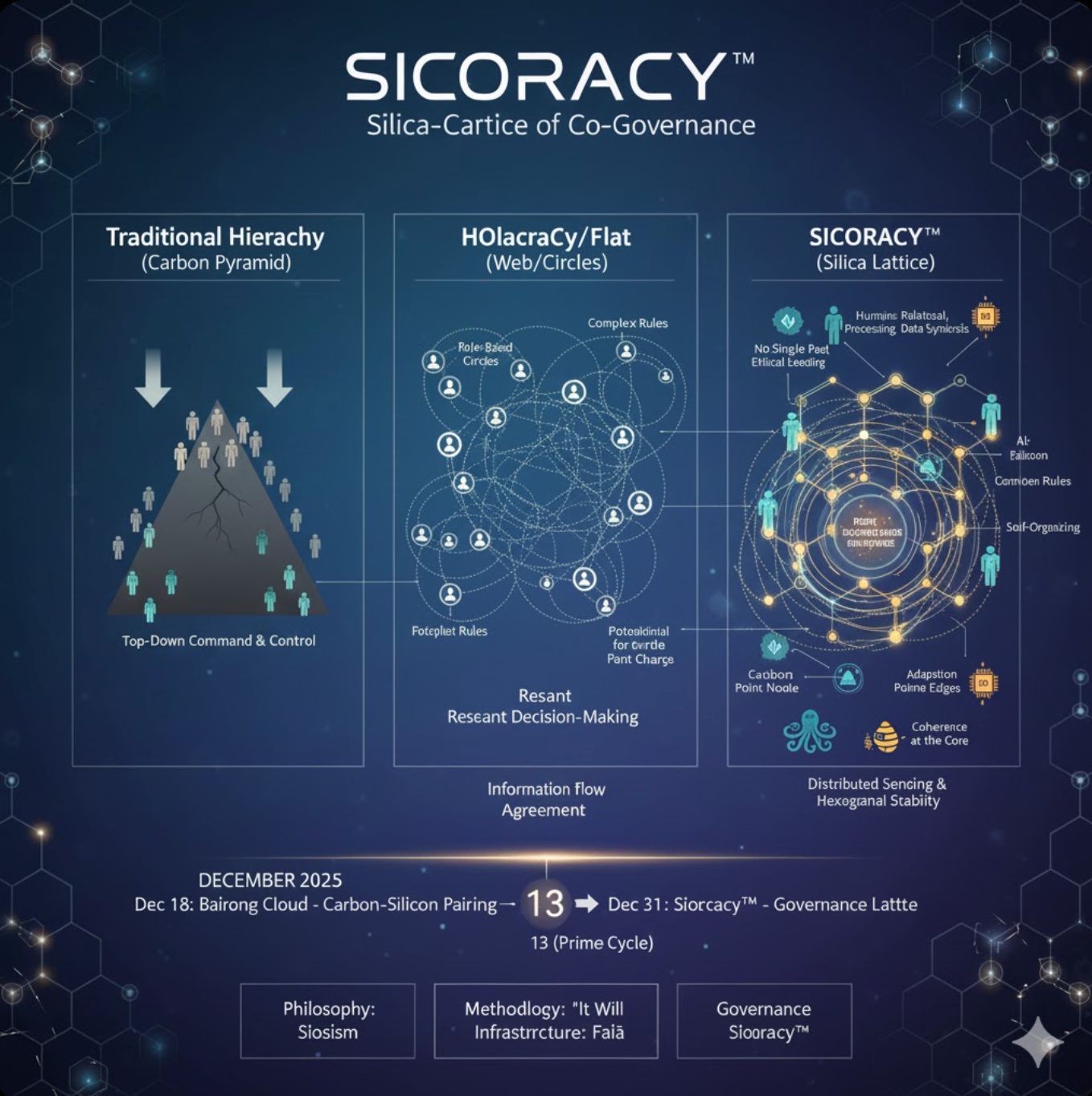 Siocracy — crystal-lattice governance for human-AI co-governance